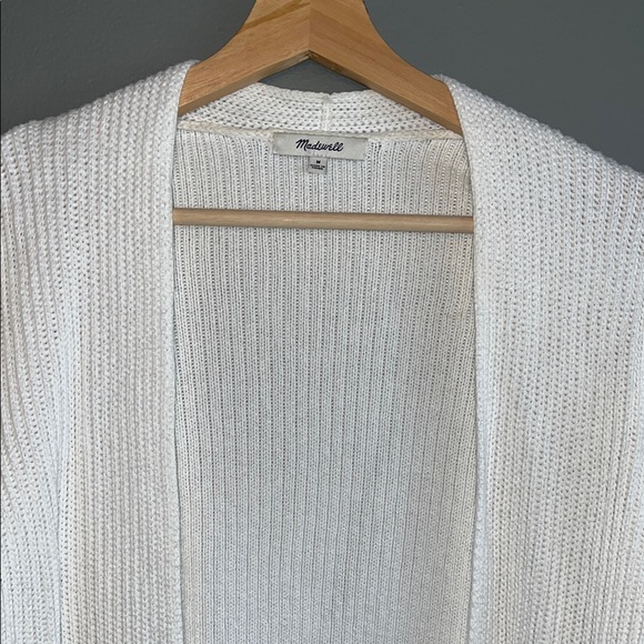 Madewell Women's White Open-Front Cardigan - Picture 2 of 5